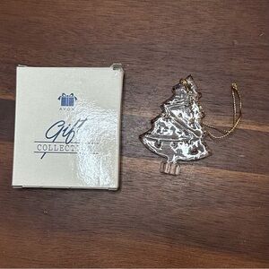 Vintage 1998 Avon 24% Lead Crystal Ornament Christmas Tree